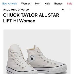 Converse Chuck Taylor All Star Lift Hi Women's Cream Sneakers